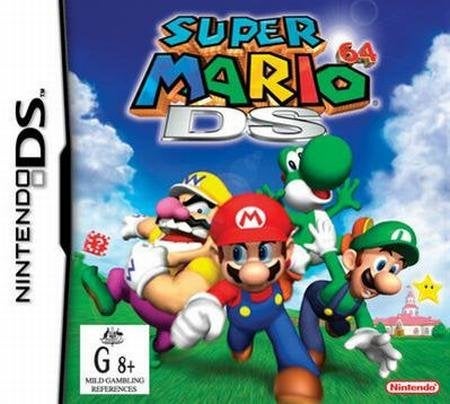 nintendo ds game with all mario games
