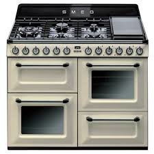 Image of 110cm Smeg Victoria Dual Fuel Freestanding Cooker TRA4110P