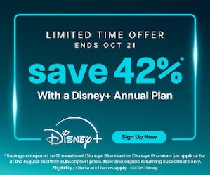 Disney+ Limited Time Offer