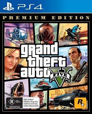 Rockstar Grand Theft Auto V Premium Edition PS4 Playstation 4 Game