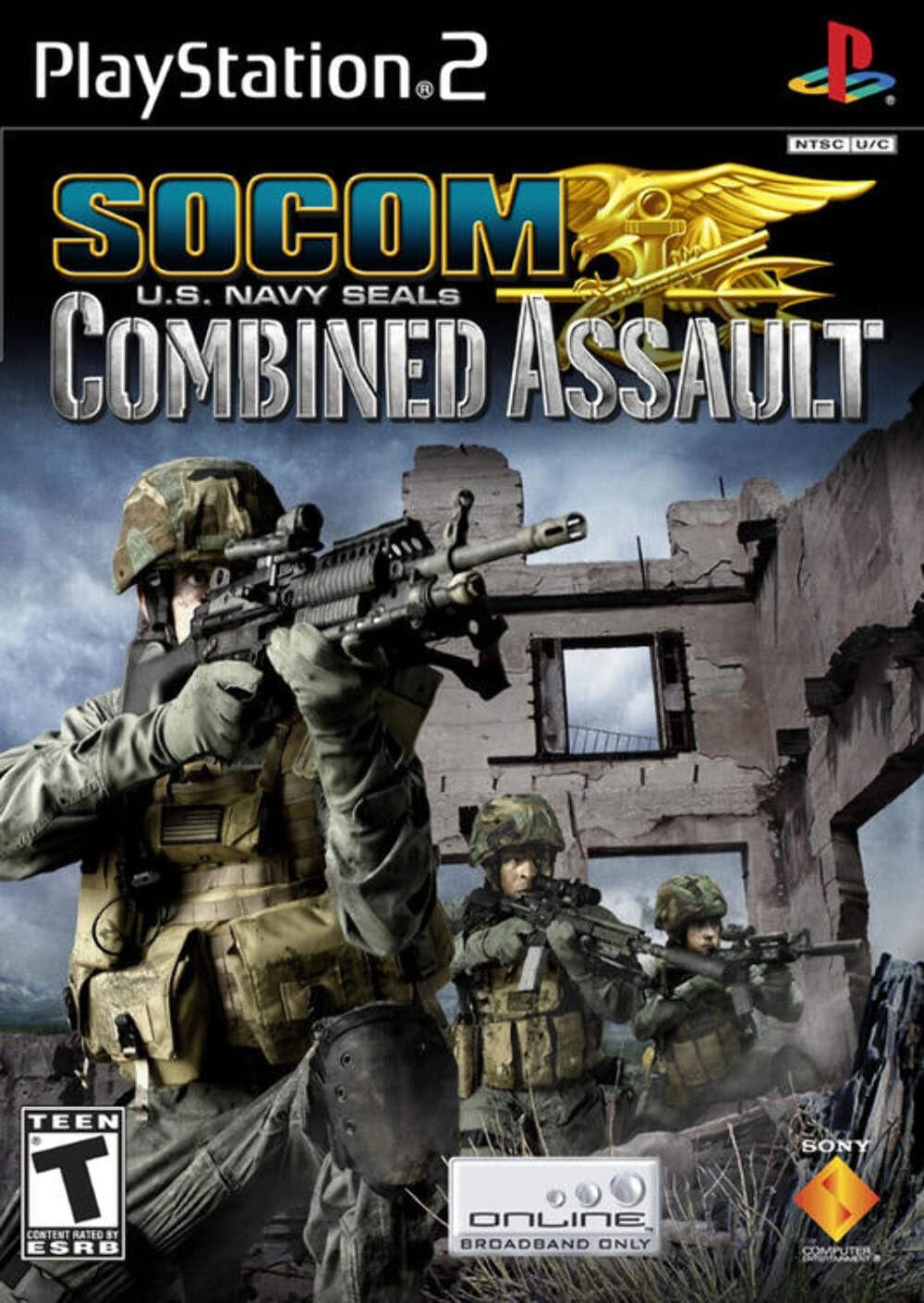 Sony Socom US Navy Seals Combined Assault PS2 Playstation 2 Game