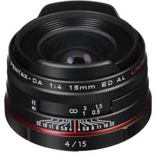 Pentax HD DA 15mm F4 ED AL Lens