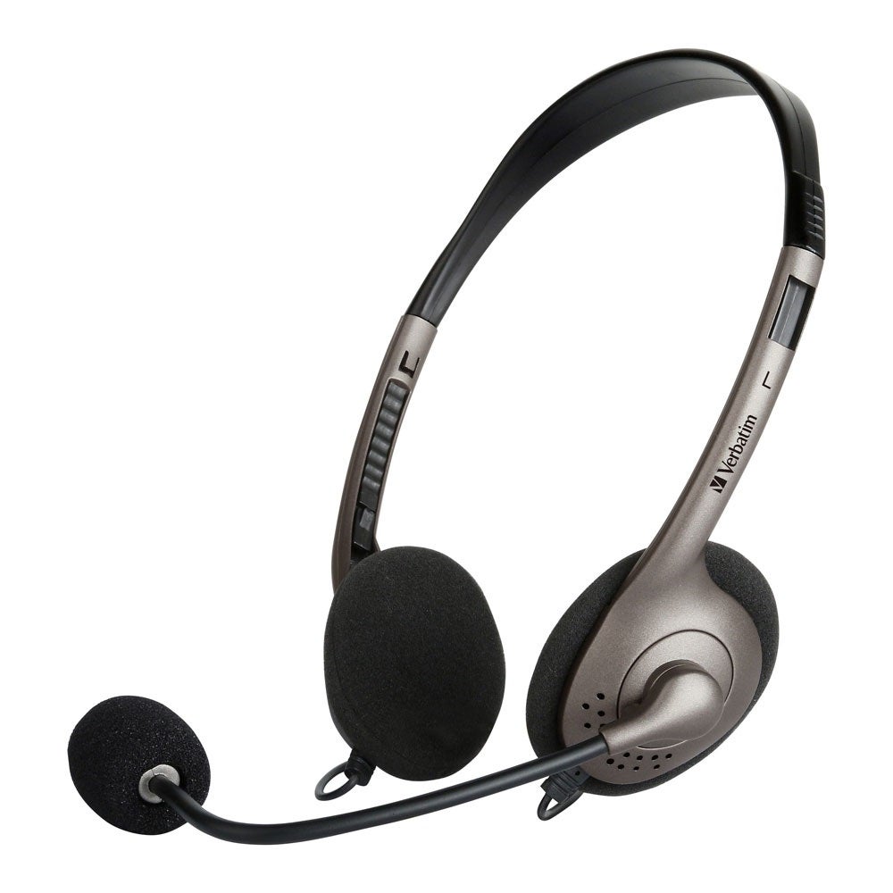 Verbatim Multimedia With Boom Mic Over The Ear Headphones