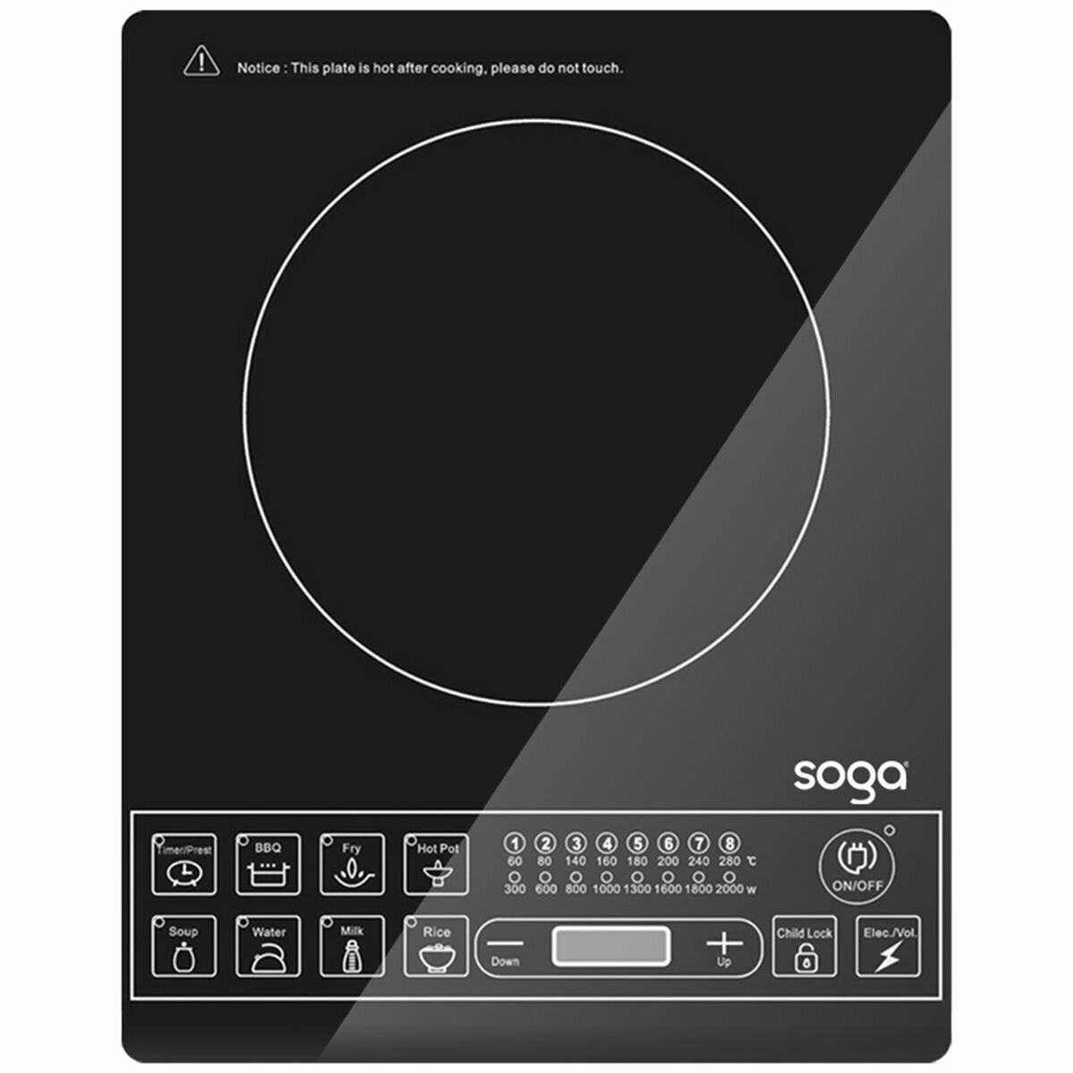 Soga SG-ELECCT Portable Induction Cooktop