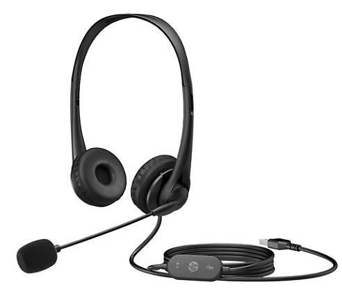 HP 428K6AA Stereo G2 USB Wired Over The Ear Headphones