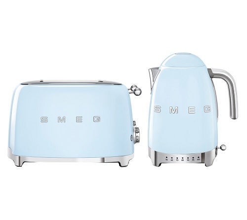 Smeg The Breakfast Pack KLF04PBAUTSF03PB Toaster and Kettle