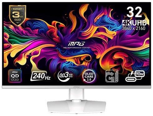MSI MPG 321URXW 31.5inch OLED 4K UHD Gaming Monitor