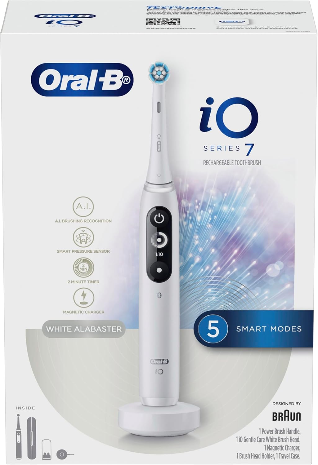Oral-b Io Series 7 Electric Toothbrush With Micro-vibration Bluetooth A.I Interactive Display