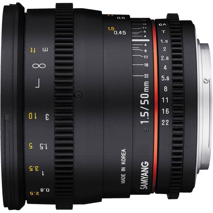 Samyang 50mm T1.5 AS UMC Cine Prime Lens