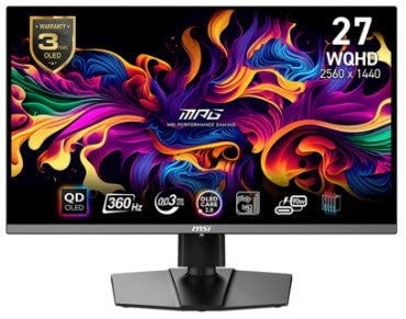 MSI MPG 271QRX 27 Inch QD-OLED OLED WQHD Gaming Monitor