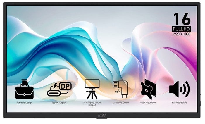 MSI PRO MP165 E6 15.6 inch LED FHD Portable Monitor