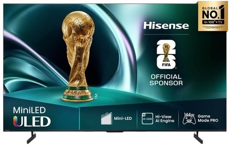 Hisense U6QAU PRO 65-inch ULED Mini-LED QLED 4K Smart TV 2025 (65U6QAU Pro)