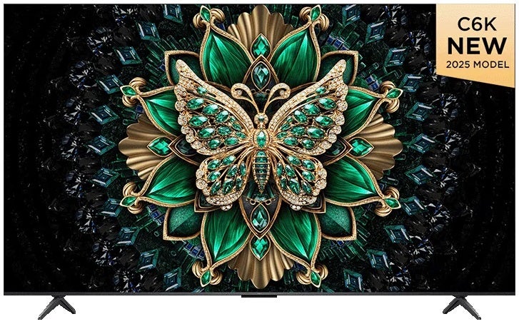 TCL C6K 55-inch QD Mini LED 4K AI Smart TV 2025 (55C6K)