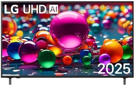 LG 55-inch UA84 HDR10 4K UHD AI 2025 Smart TV - Black (55UA8450PSA)