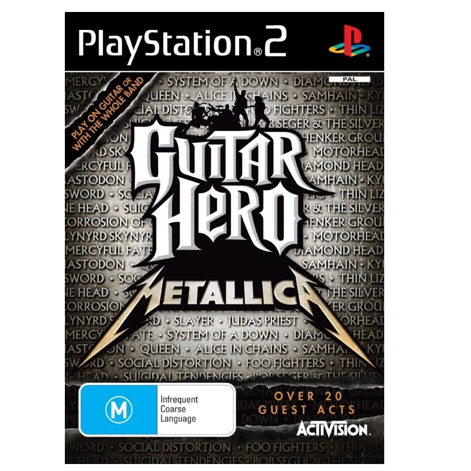 Activision Guitar Hero Metallica Refurbished PS2 Playstation 2 Game