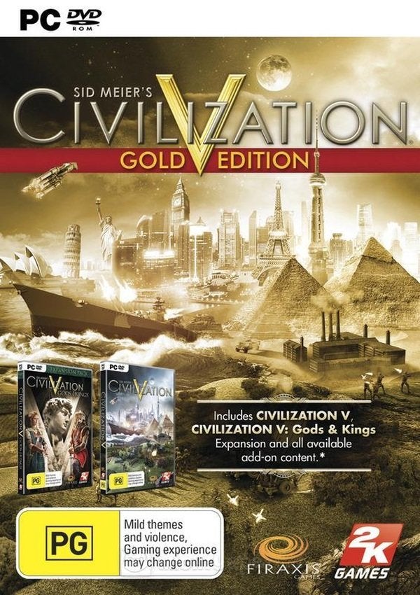 2k Games Sid Meiers Civilization V Gold Edition PC Game