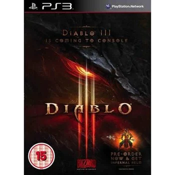 Blizzard Entertainment Diablo III PS3 Playstation 3 Game