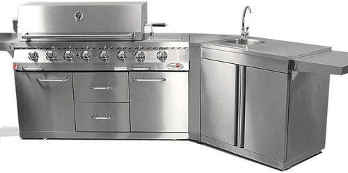 Euro-Grille 8 Burner Outdoor BBQ Grill