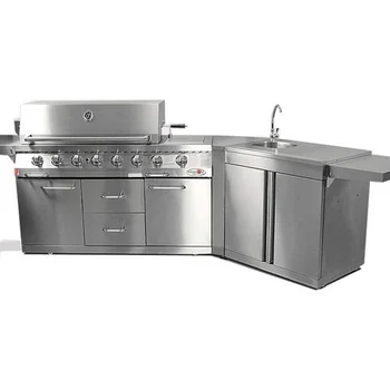 Euro-Grille 8 Burner Outdoor BBQ Grill