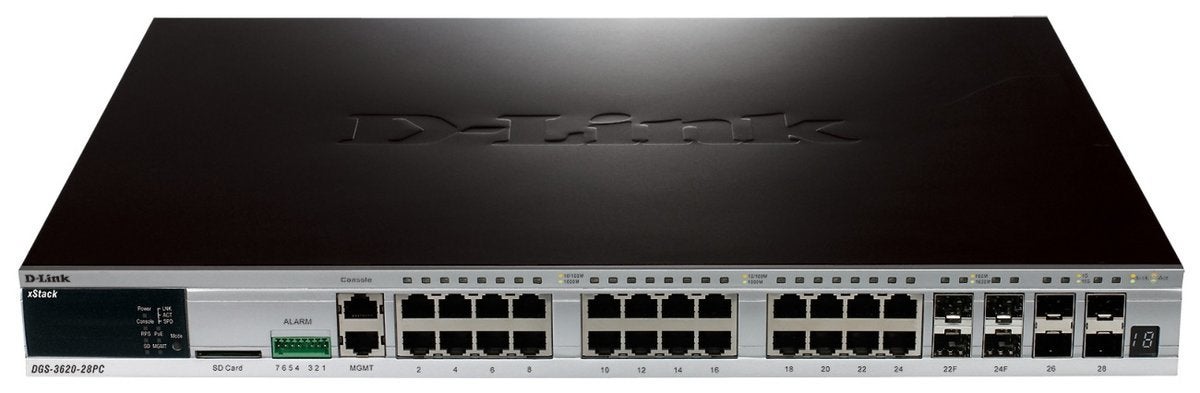 D-Link DGS-3620-28PC 24 Port Networking Switch