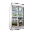 Husky C10PRO-H-WH-AU-HU 975L Glass Double Door Upright Refrigerator