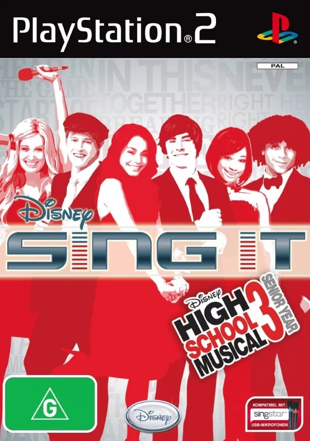 Disney High School Musical 3 Sing It PS2 Playstation 2 Game