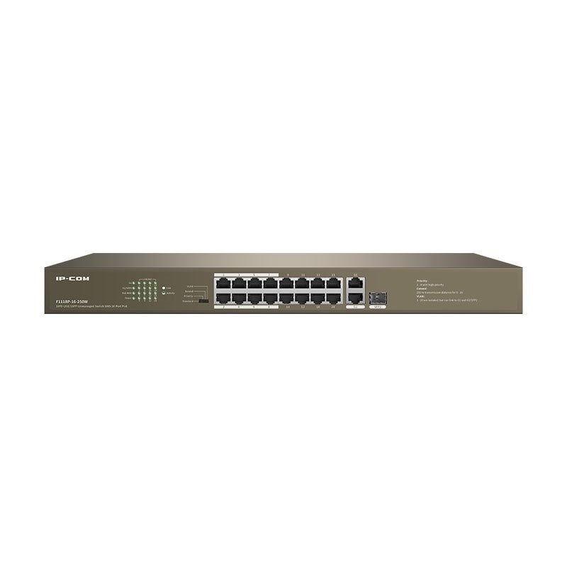 IP Com F1118P-16-250W Networking Switch