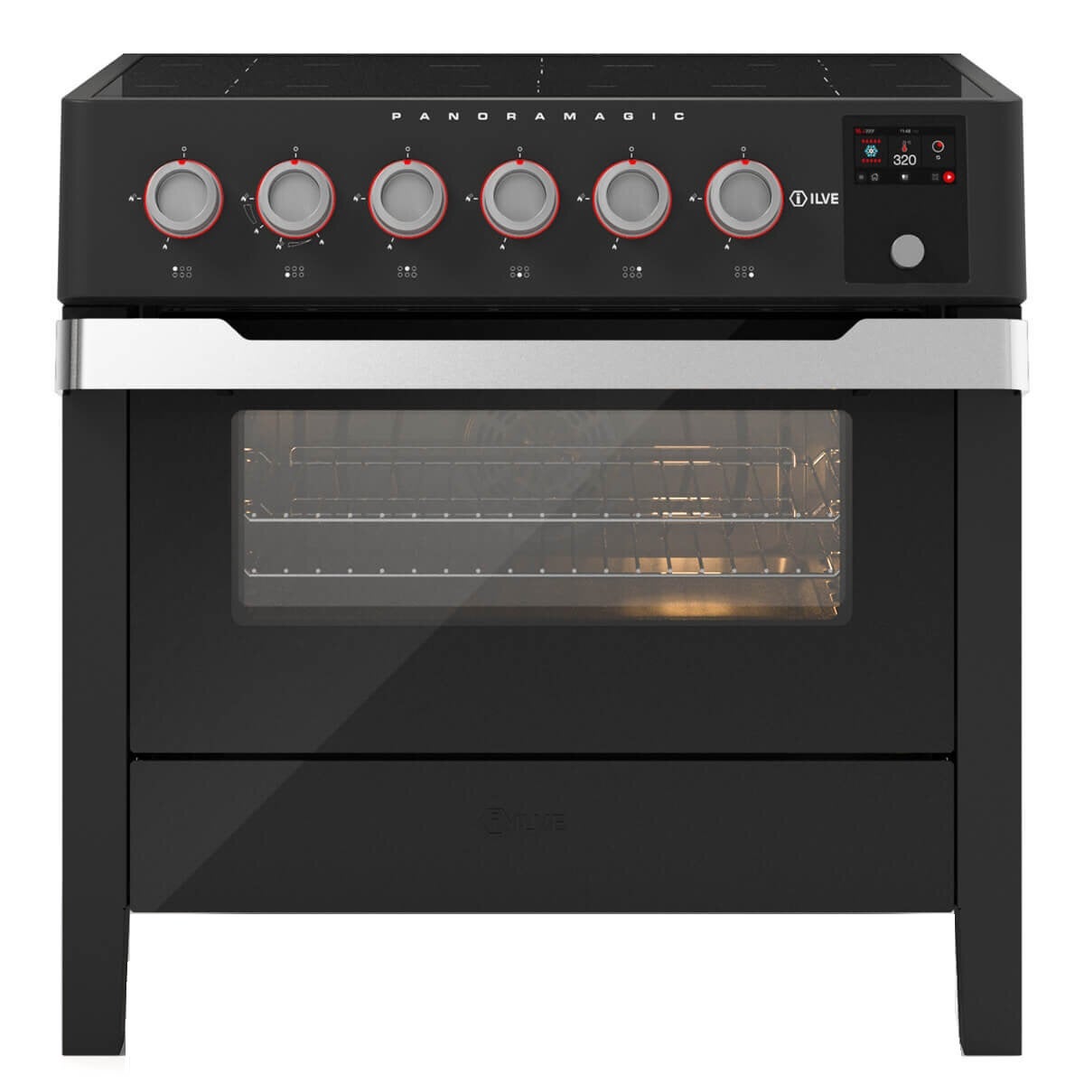 Ilve PMI09S3 90cm Panoramagic Induction Freestanding Electric Oven