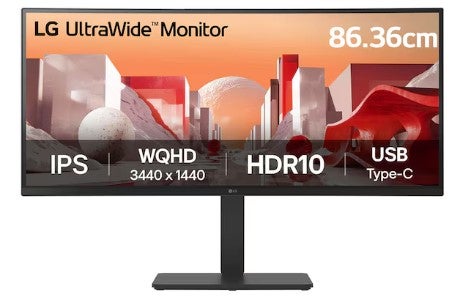 LG 34BA75QE-B 34 inch WQHD Curved Monitor