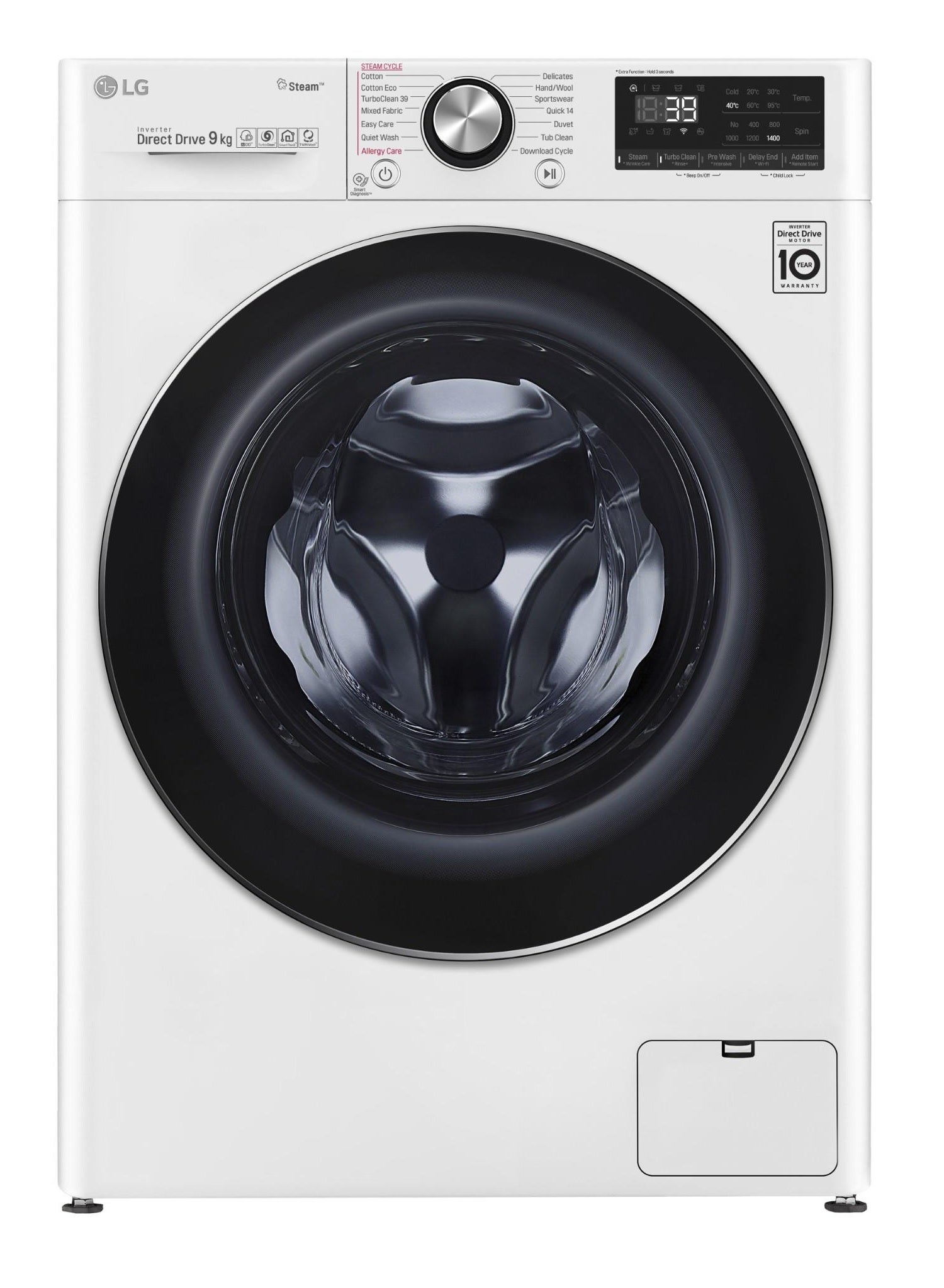 LG WV9-1409W Front Load Washing Machine