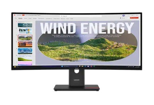 Lenovo ThinkVision T34WD-40 34 inch WLED WQHD Curved Monitor
