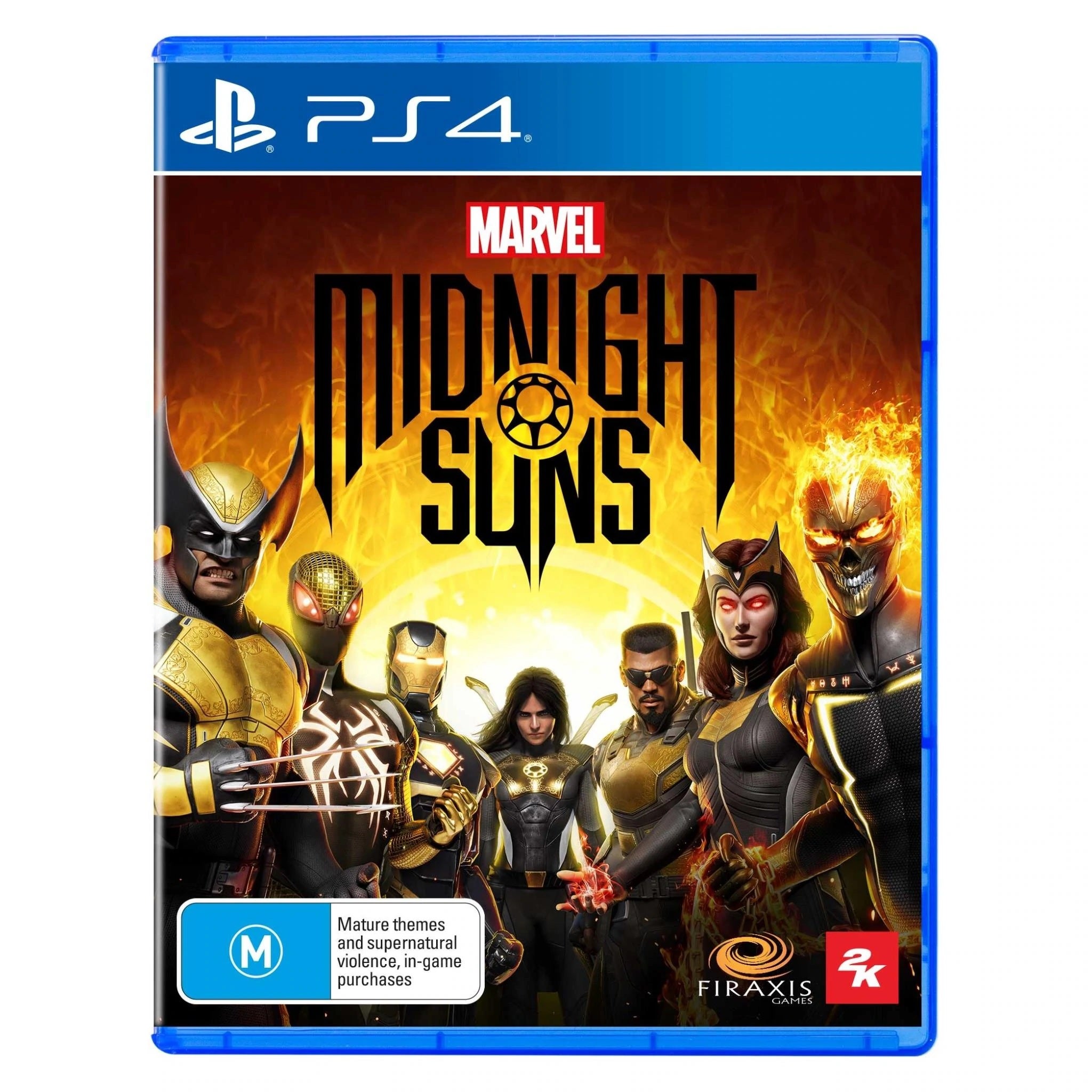 2k Games Marvels Midnight Suns PS4 Playstation 4 Game