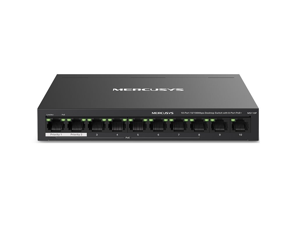 Mercusys MS110P 10-Port Networking Switch