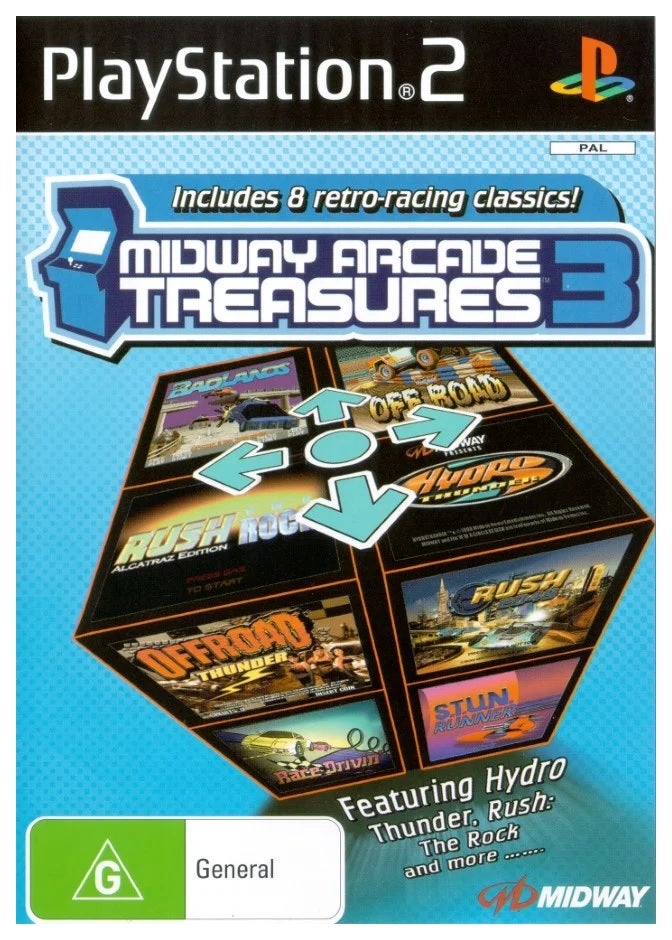 Midway Games Midway Arcade Treasures 3 Refurbished PS2 Playstation 2 Game
