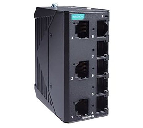 Moxa EDS-2008-EL-M-ST-T 8-Port Networking Switch