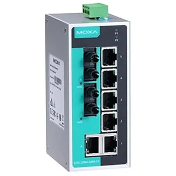 Moxa EDS-208A-MM-ST-T 8-Port Networking Switch