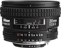Nikon AF Nikkor 20mm F2.8D Lens