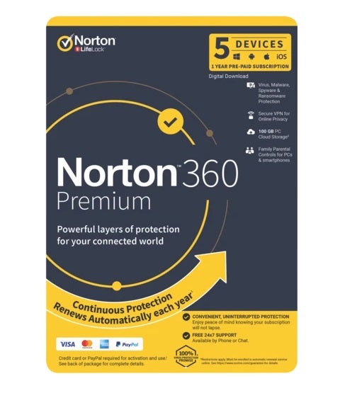 Norton 360 Premium Security Software