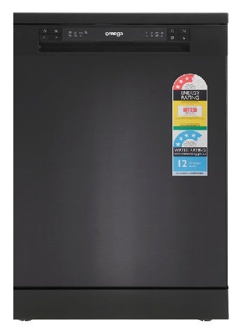 Omega ODWF6014BX 12L 6 Programs Freestanding Dishwasher