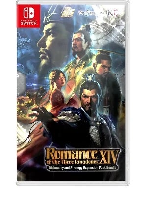 Tecmo Koei Romance Of The Three Kingdoms XIV Diplomacy and Strategy Expansion Pack Bundle Nintendo Switch Game