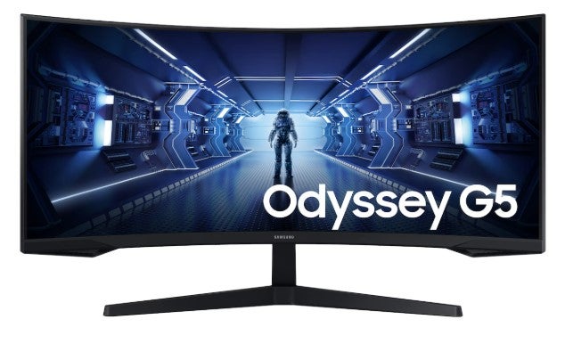 Samsung Odyssey G55T LC34G55TWDEXXY 34 inch WQHD Curved Gaming Monitor