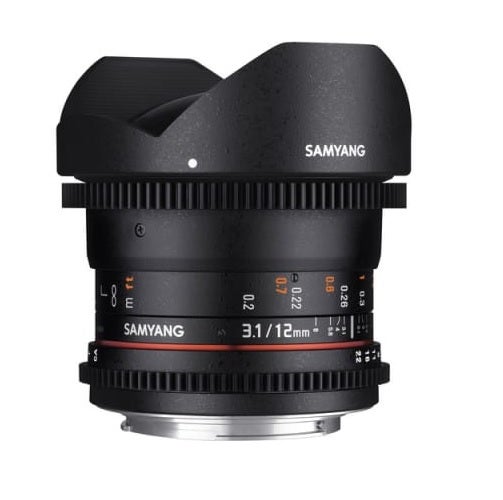 Samyang 12mm T3.1 VDSLR ED AS NCS Fisheye Lens