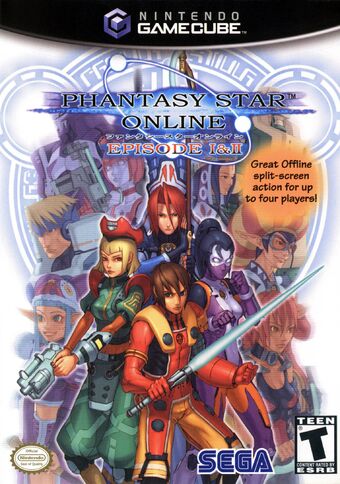 Sega Phantasy Star Online Episodes I and II GameCube Game