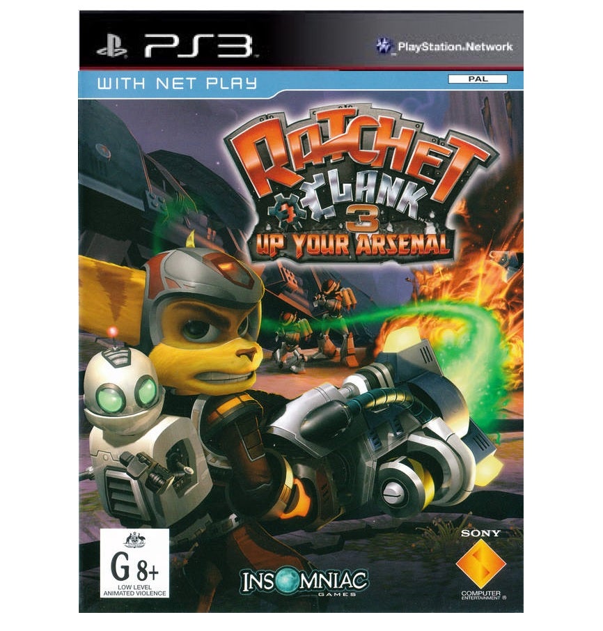 Sony Ratchet And Clank 3 Up Your Arsenal Refurbished PS2 Playstation 2 Game