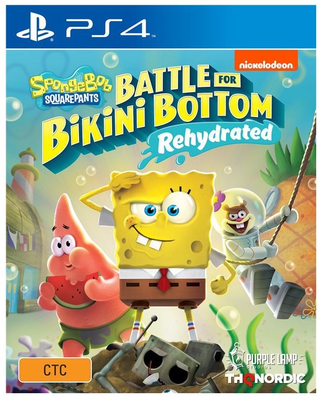 THQ SpongeBob SquarePants Battle for Bikini Bottom Rehydrated PS4 Playstation 4 Game