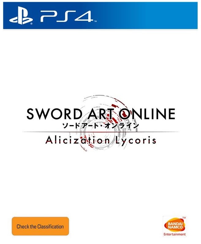 Bandai Sword Art Online Alicization Lycoris PS4 Playstation 4 Game