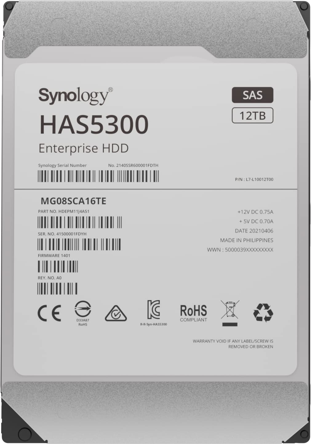 Synology HAS5300 SAS Hard Drive