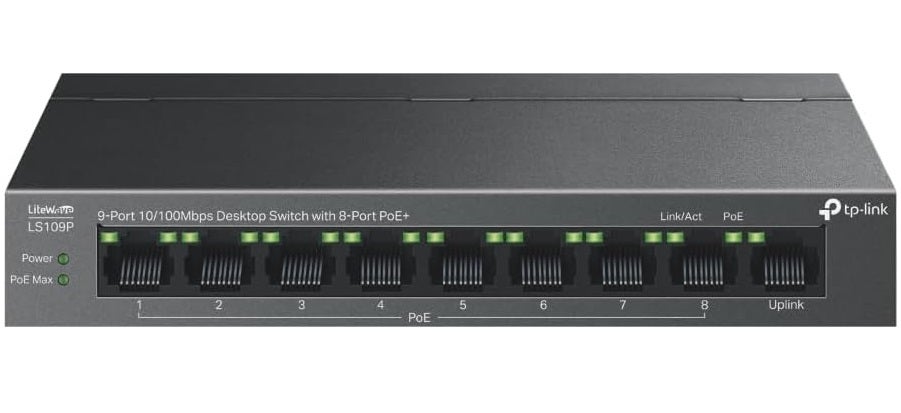 TP-Link LS109P 9-Port Networking Switch