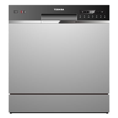 Toshiba DW-08T1(S)-MY Dishwasher 8 Plate Setting - Silver