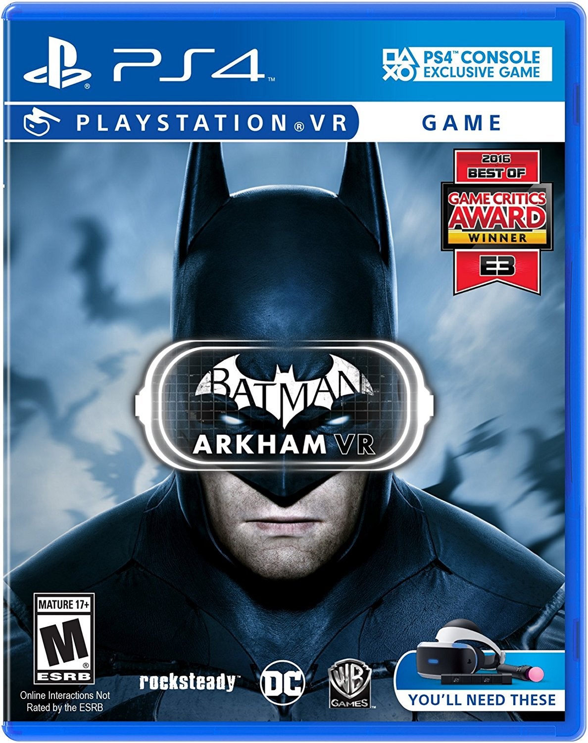 Warner Bros Batman Arkham VR PS4 Playstation 4 Game